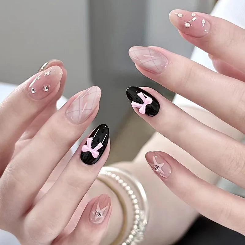 French tip Press on Nails