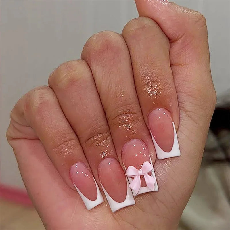 French tip Press on Nails