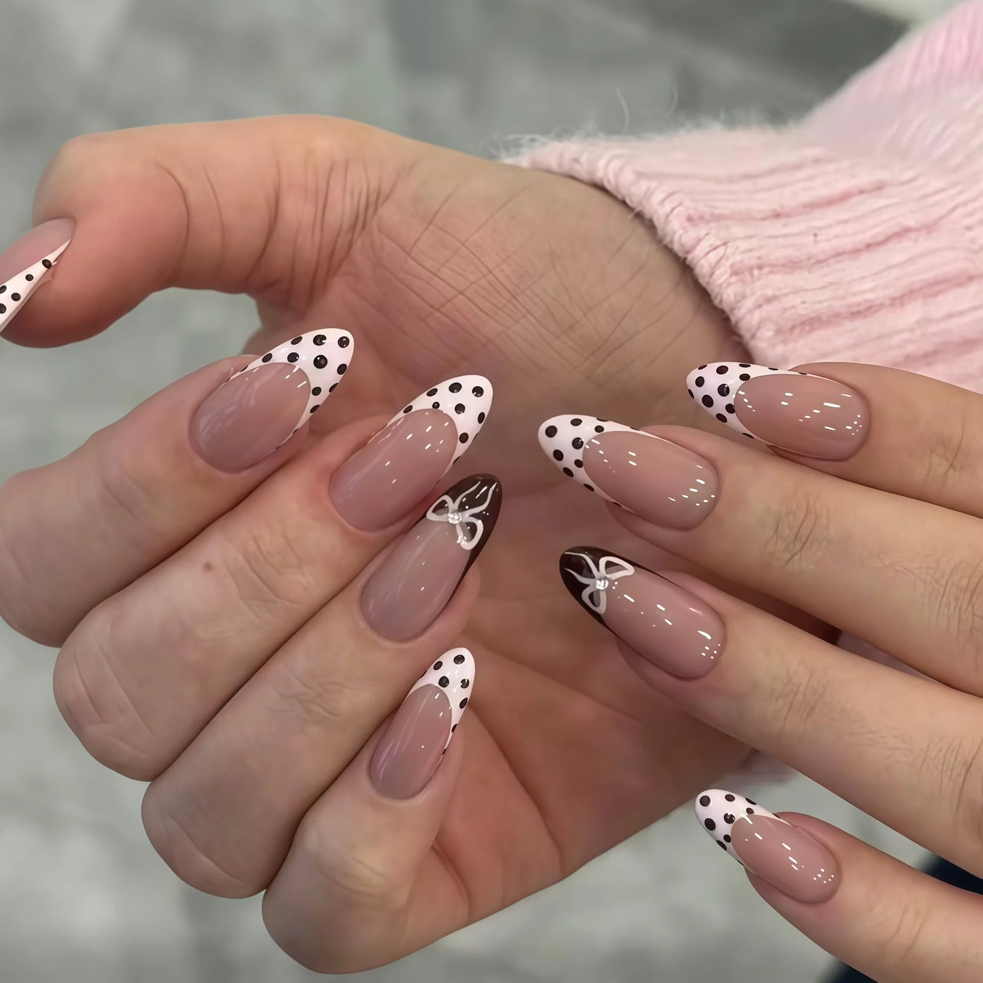 French tip Press on Nails