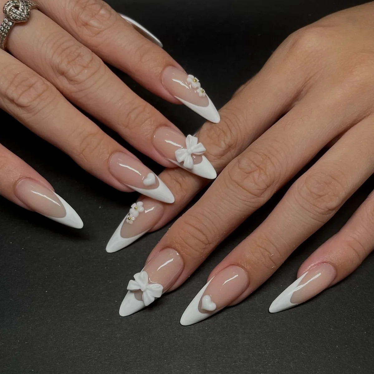 French tip Press on Nails