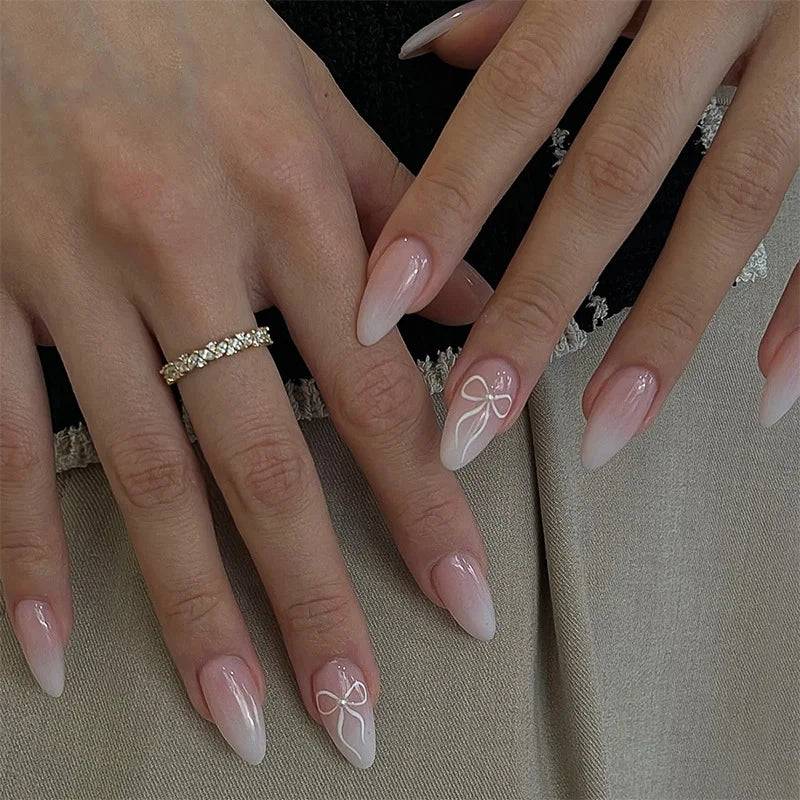 French tip Press on Nails