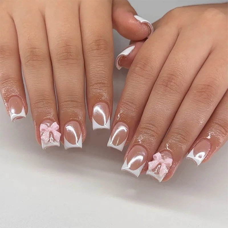 French tip Press on Nails