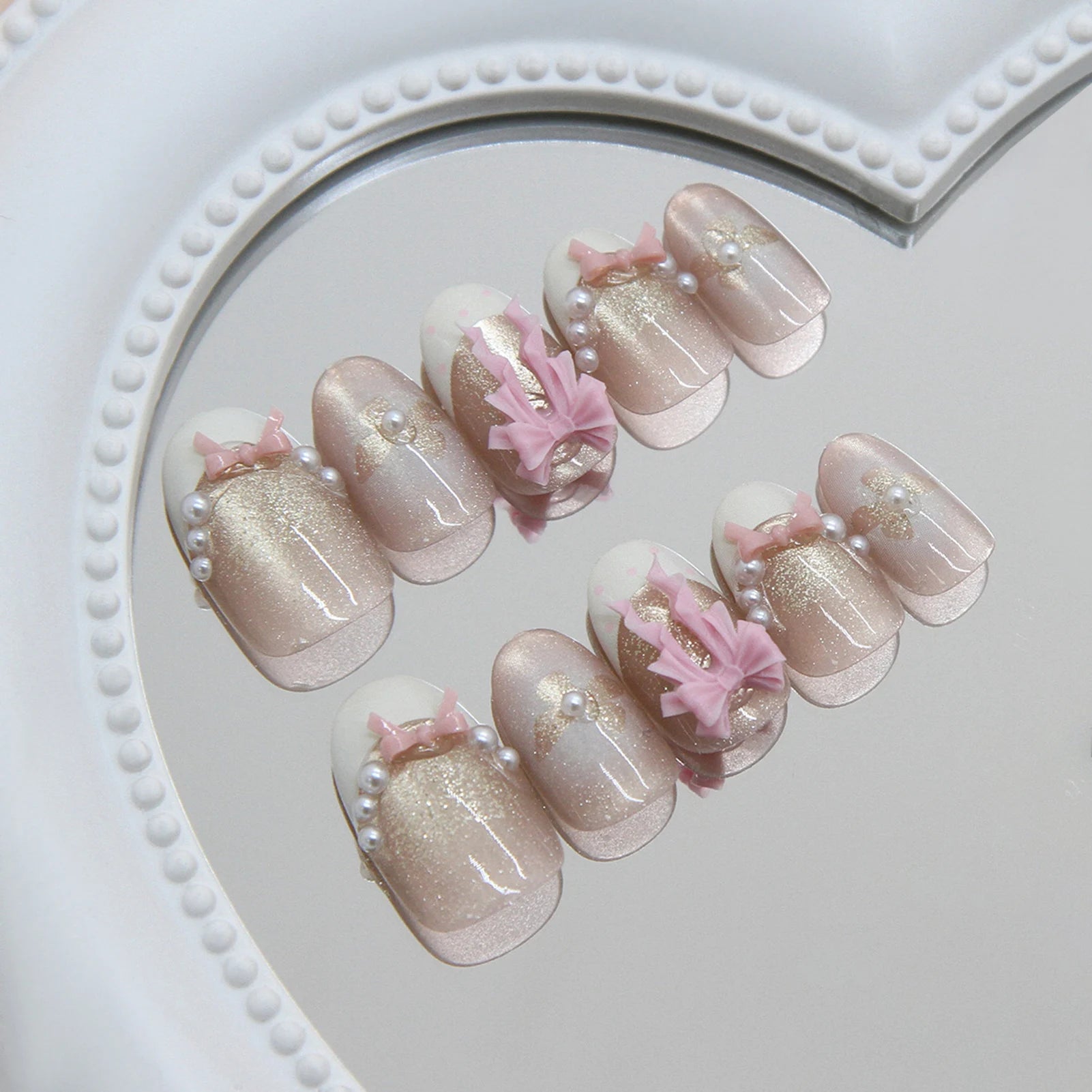 French tip Press on Nails