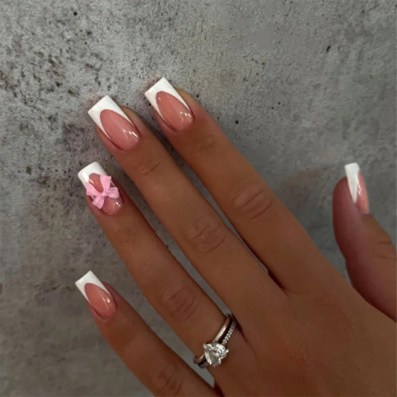 French tip Press on Nails