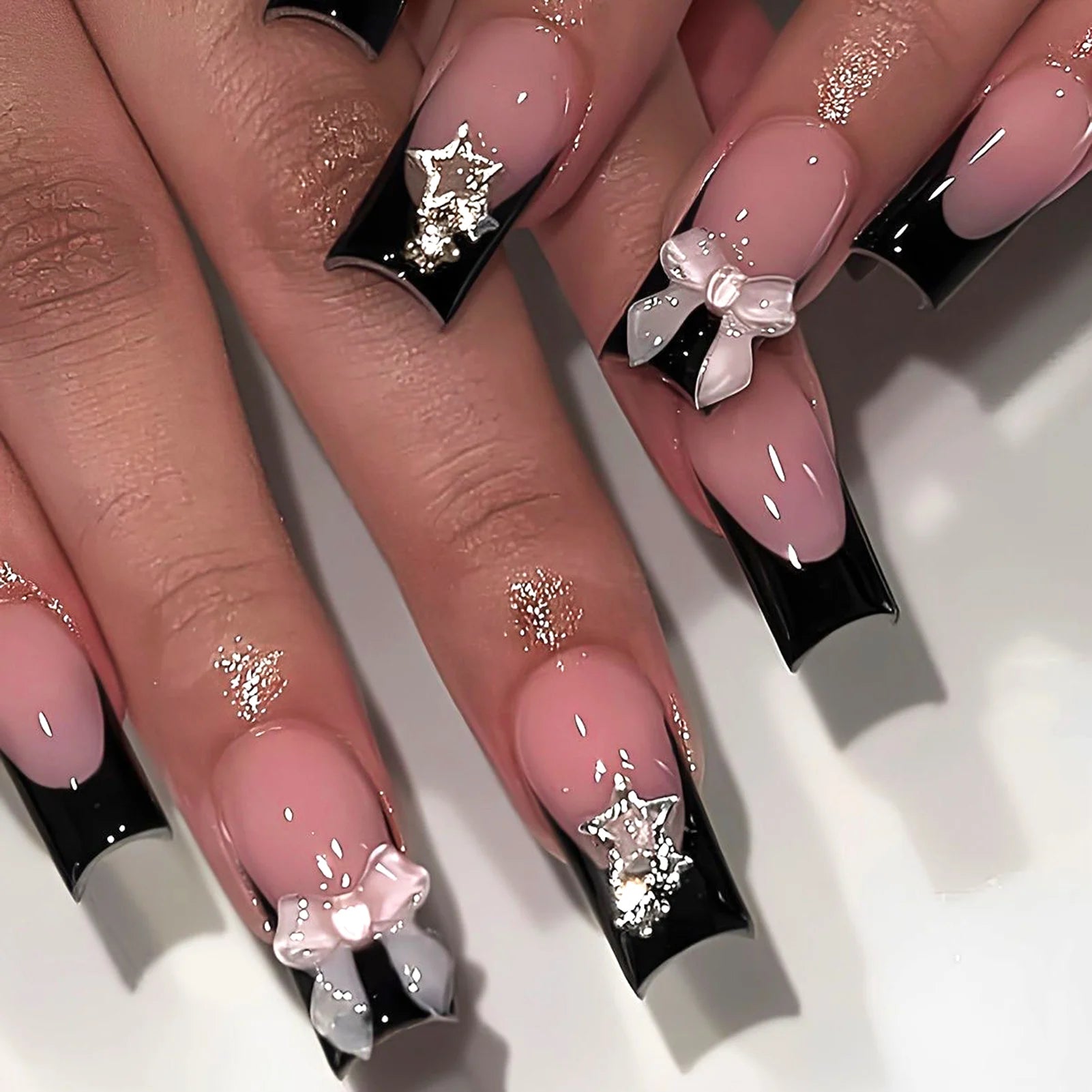 French tip Press on Nails