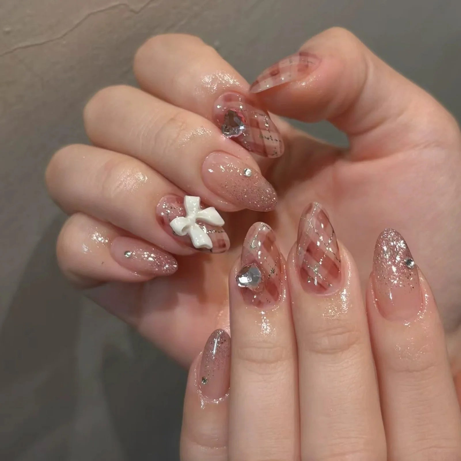 French tip Press on Nails