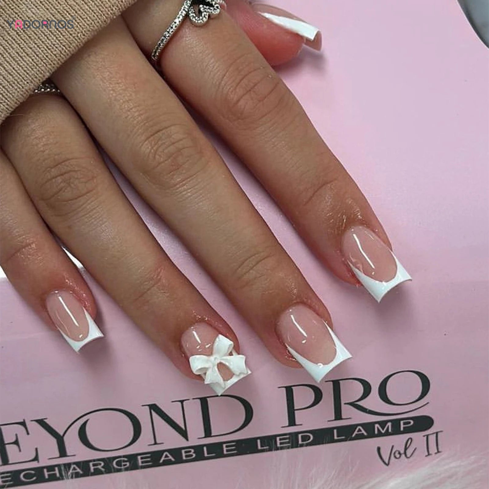 French tip Press on Nails