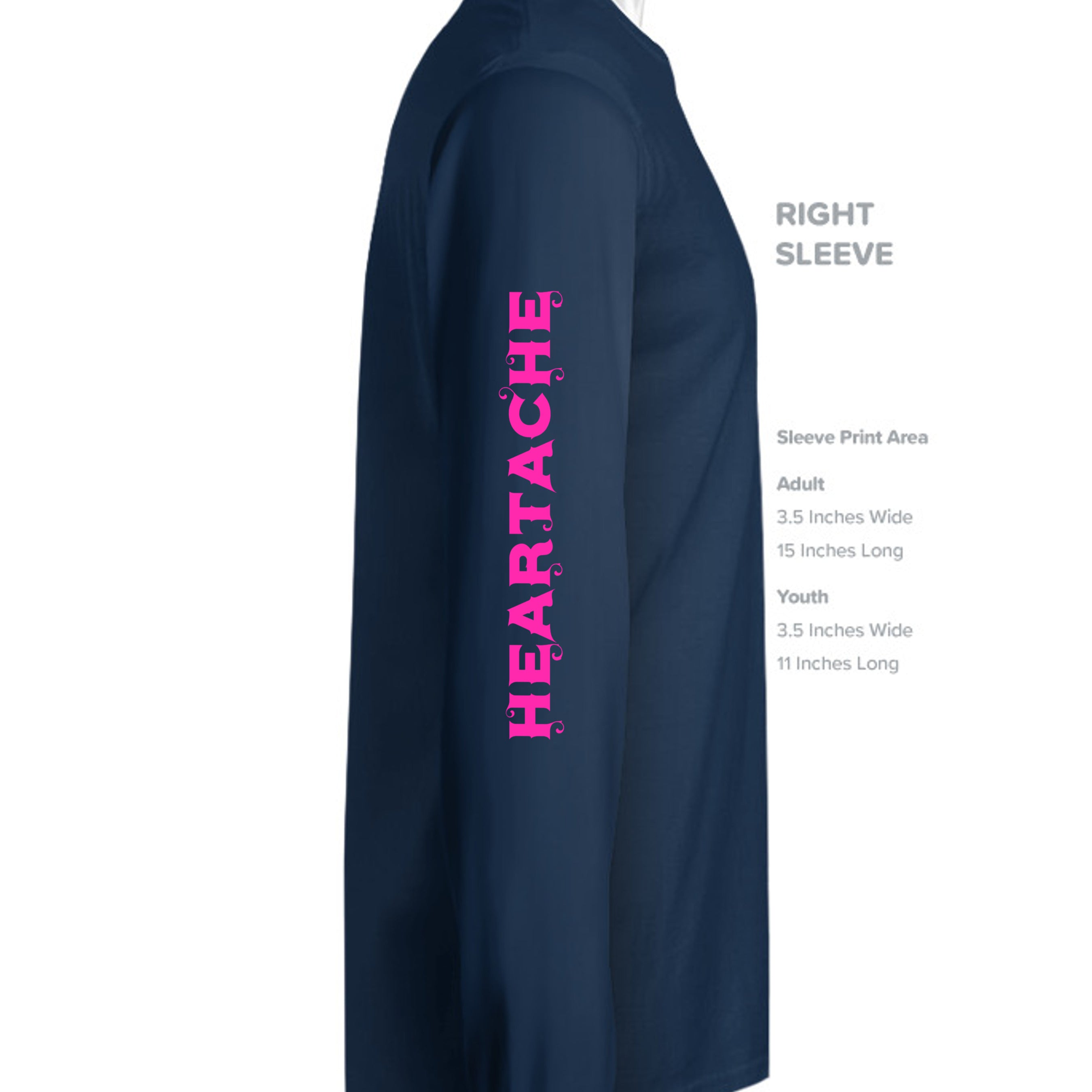 SOLID NAVY BLEND - 1501BE - SLEEVE_RIGHT